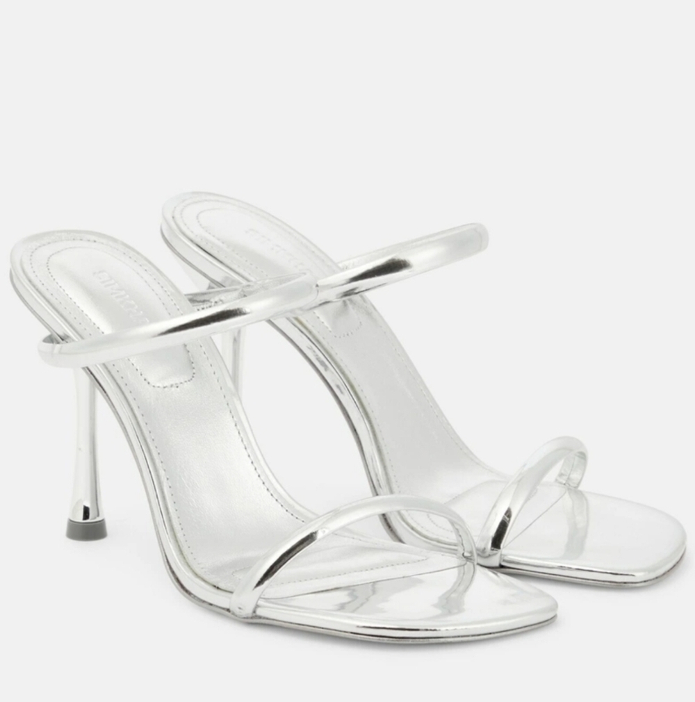 Simkhai Siren metallic leather sandals New 37